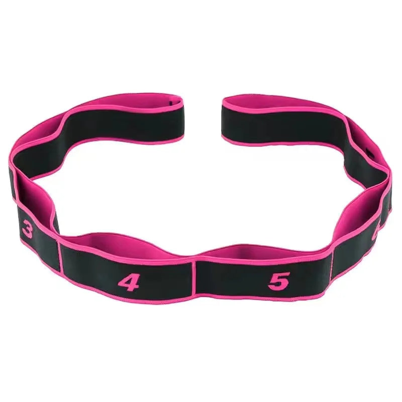 Yoga Stretch Resistance Bands Adult High Elasticity Multi-Segment Belt Yoga Assisted Stretching Belt Yoga Fitness Products