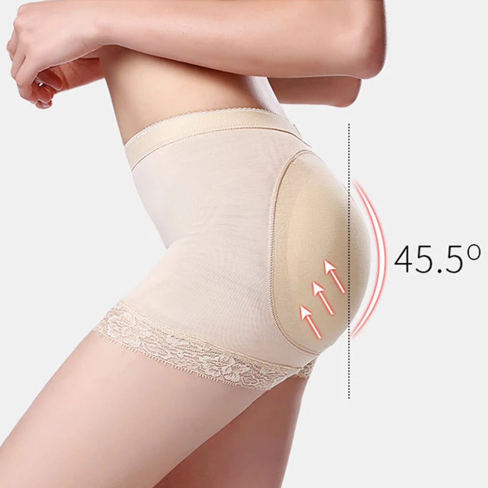 Women's Underwear Fake Buttock Body Shaper Padded Seamless Panties Panty Sexys Hip Enhancer High Waist Tummy Control Short