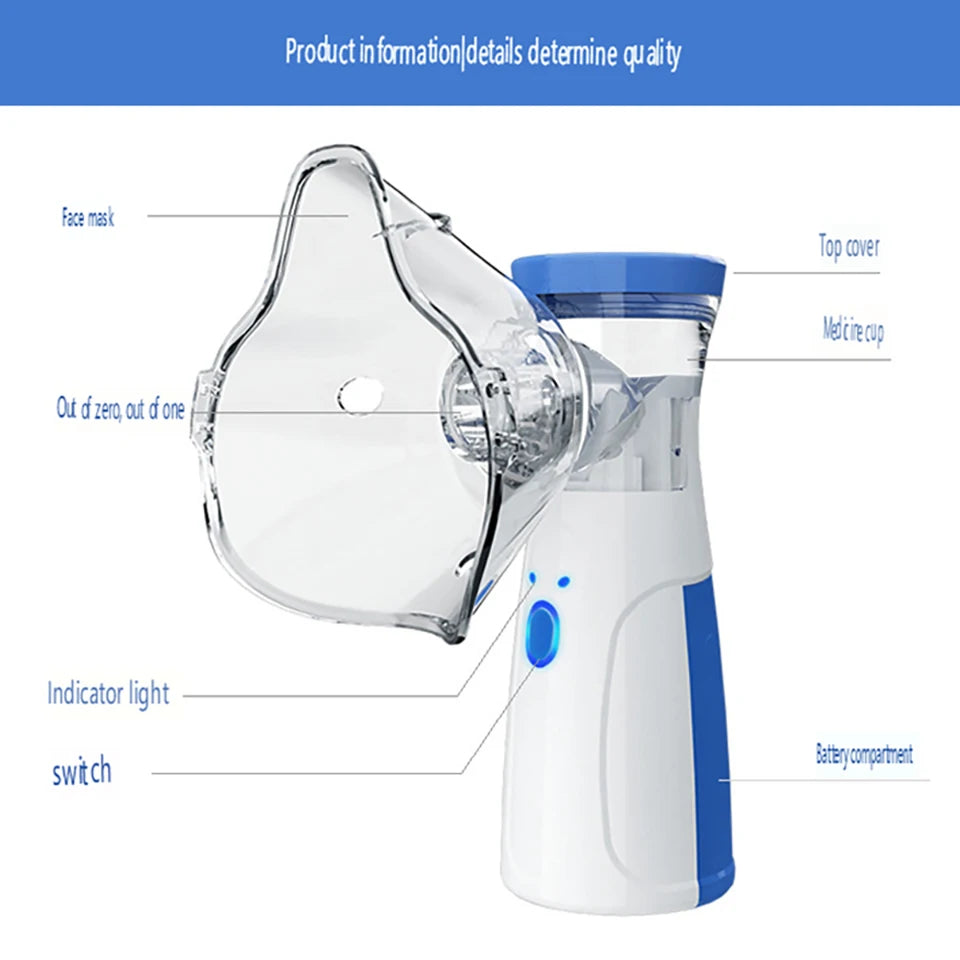 Mini Facial Steamer and Humidifier 2-in-1 Nano Ion Mist for Skin Moisturizing and Air Moisturizing with Water Tank Beauty Spray