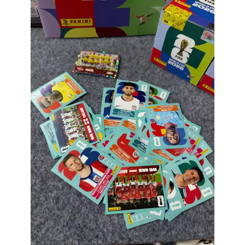 In Stock Football Cards 2026 Panini FIFA World Cup Sticker Pack Panini Soccer Card Panini Cards Soccer Set Collection Gift